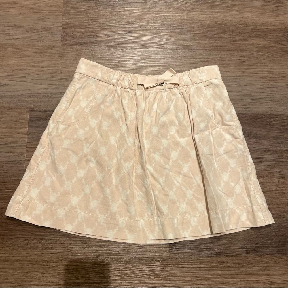 J. Crew Pale Pink Printed Mini Skirt